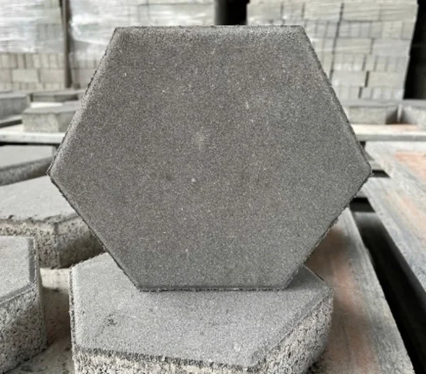 Gạch Block lục giác Ghi  20x20x5,5cm
