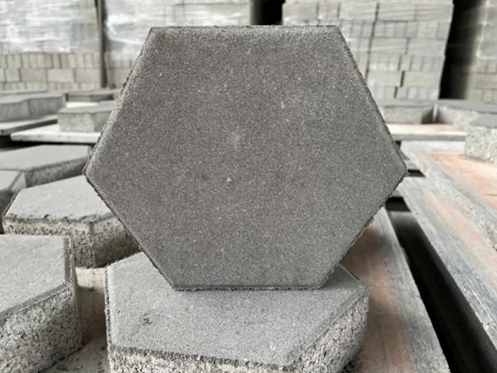Gạch Block lục giác Ghi  20x20x5,5cm
