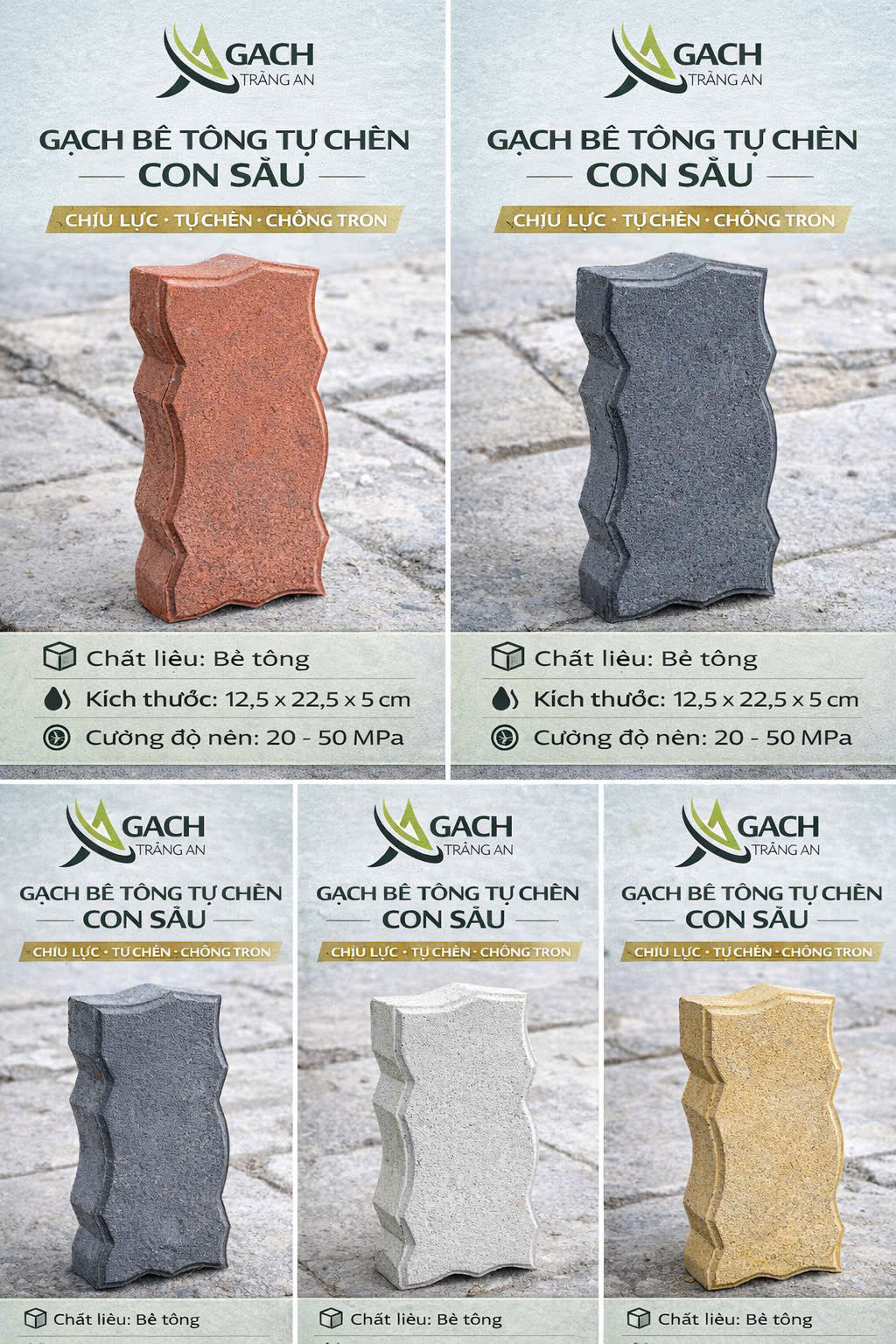 GẠCH TỰ CHÈN CON SÂU