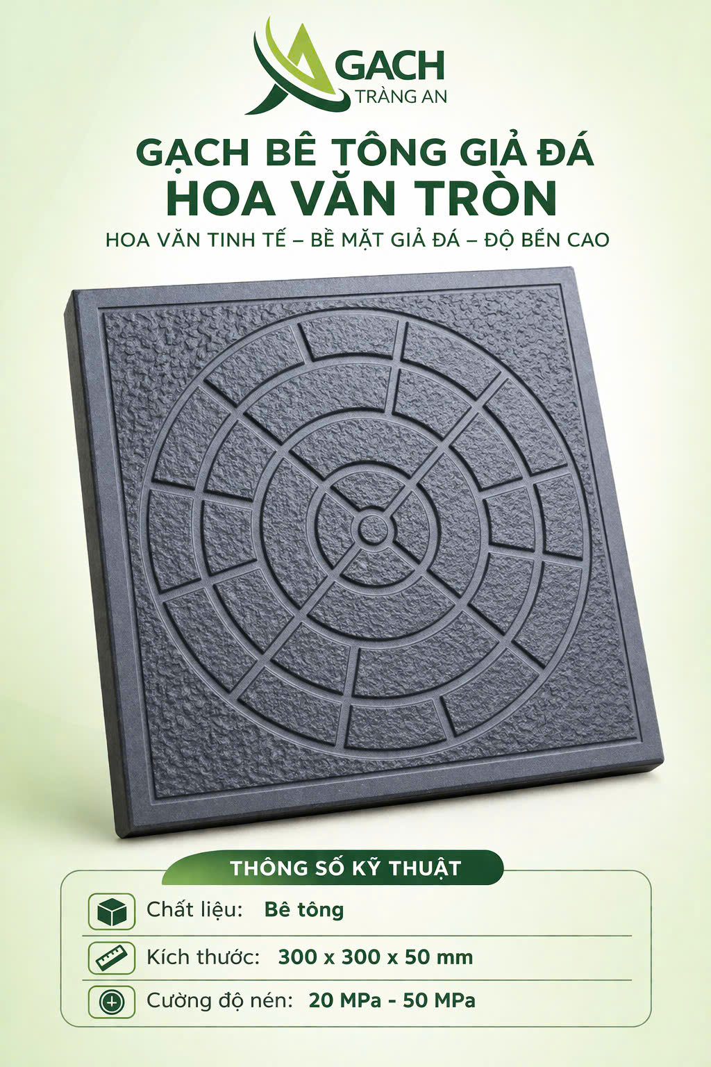 GẠCH BT GIẢ ĐÁ