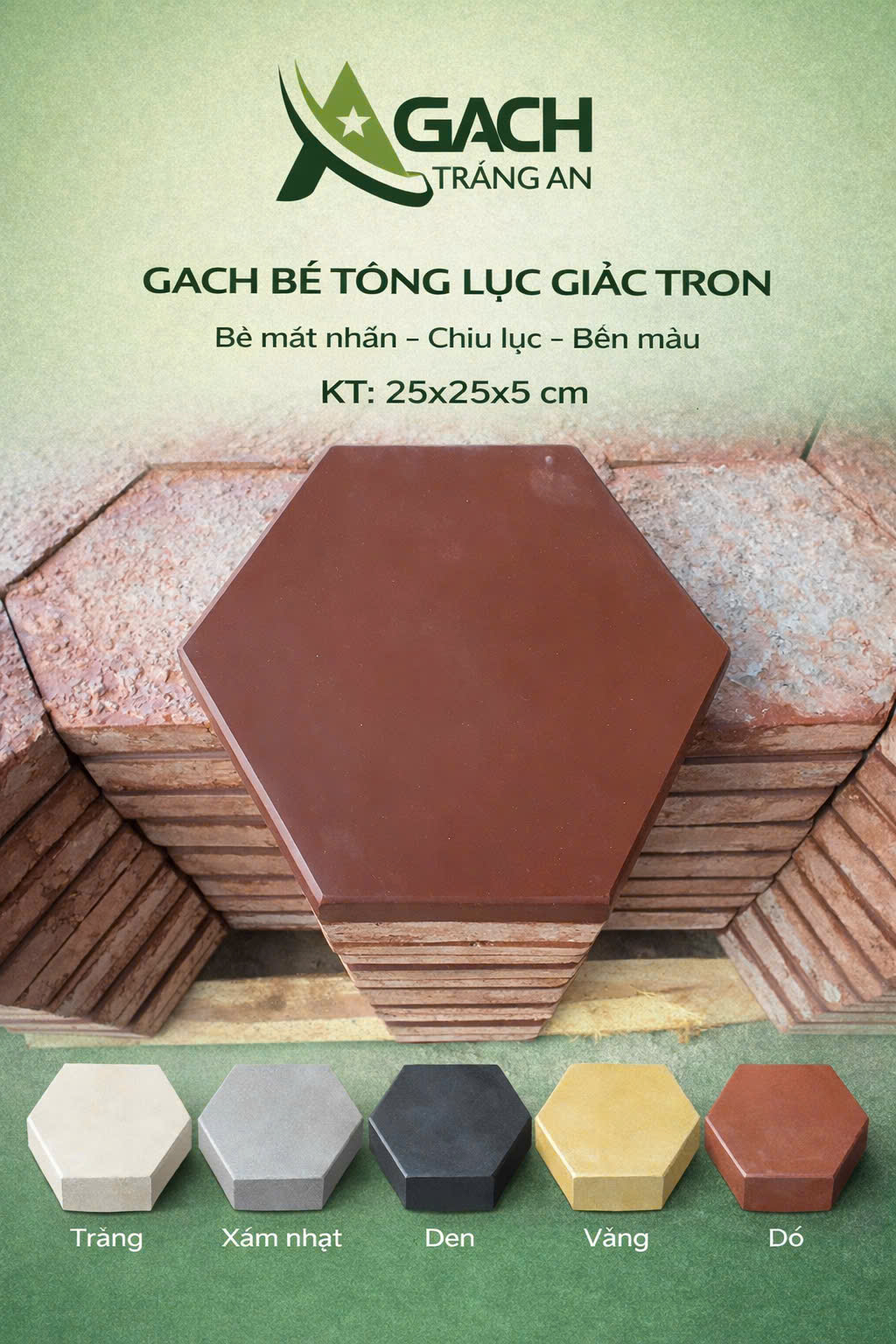 GẠCH LỤC GIÁC TỤ CHÈN