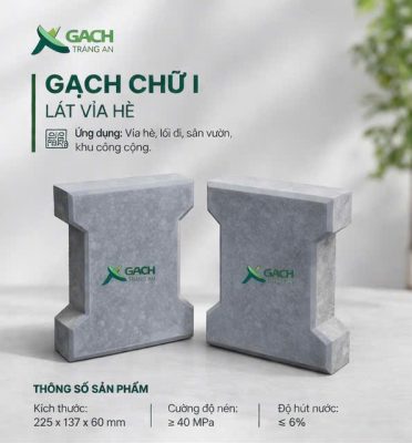 GẠCH BT CƯỜNG ĐỘ CAO CHỮ I
