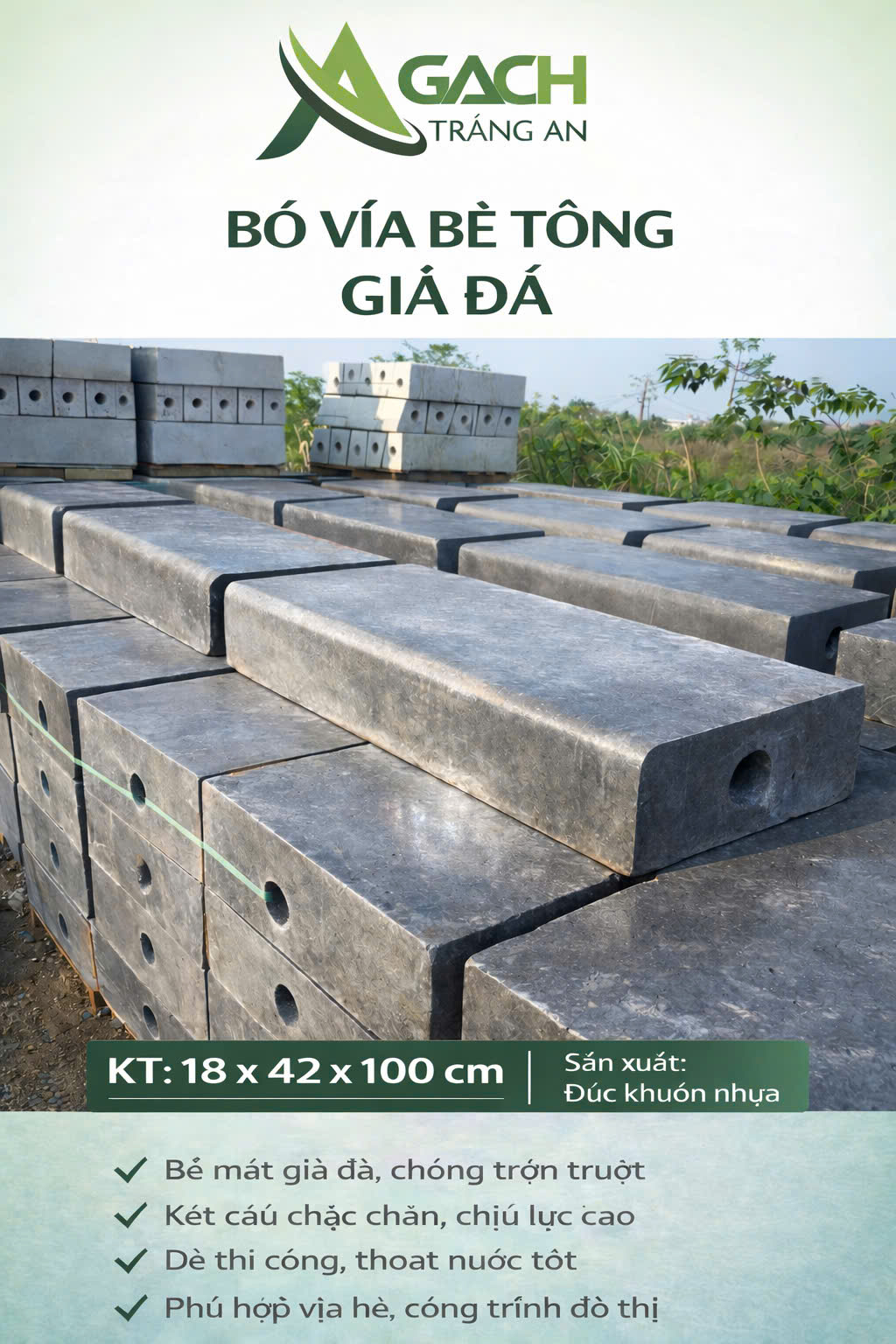VỈA GIẢ ĐÁ