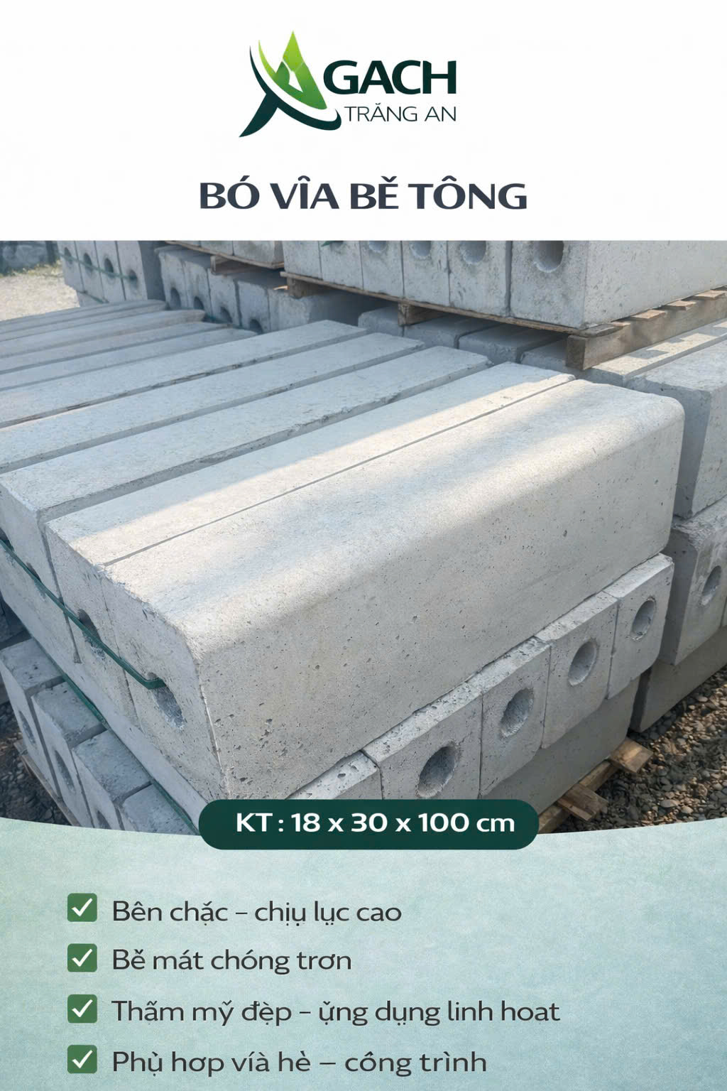 BÓ VỈA BÊ TÔNG