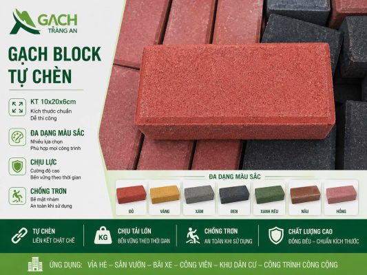 GẠCH BLOKC TỰ CHÈN