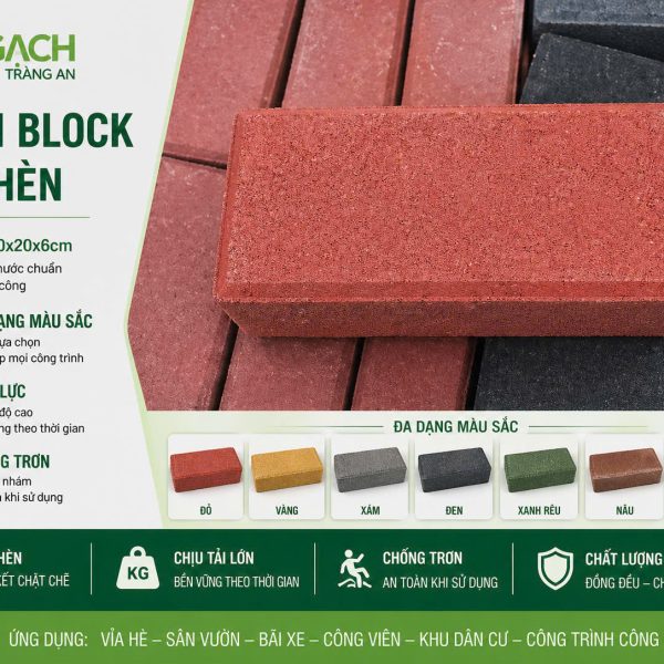 GẠCH BLOKC TỰ CHÈN