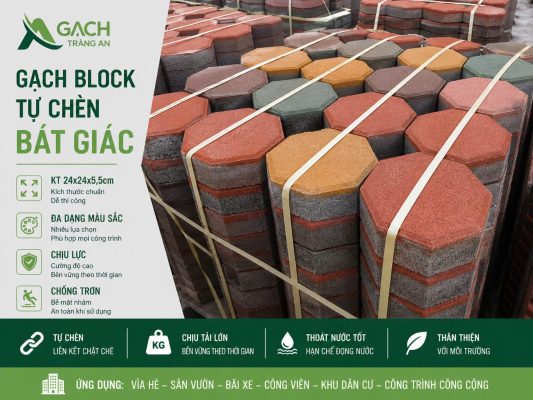 gạch block bát giác 