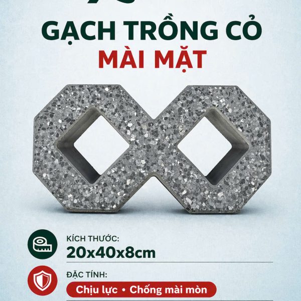 GẠCH TRỒNG CỎ MÀI MẶT