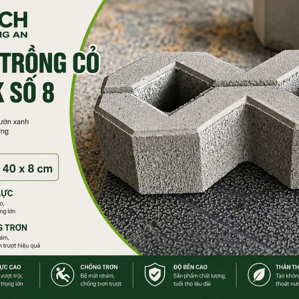 GẠCH TRỒNG CỎ BLOCK SỐ 8