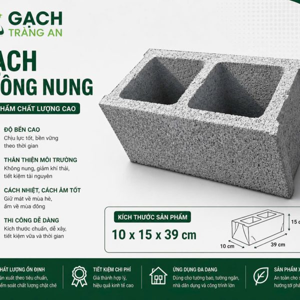 GẠCH ỐNG 2 LỖ