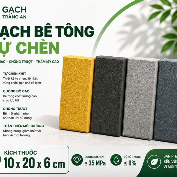 GẠCH THẺ BÊ TÔNG TỰ CHÈN